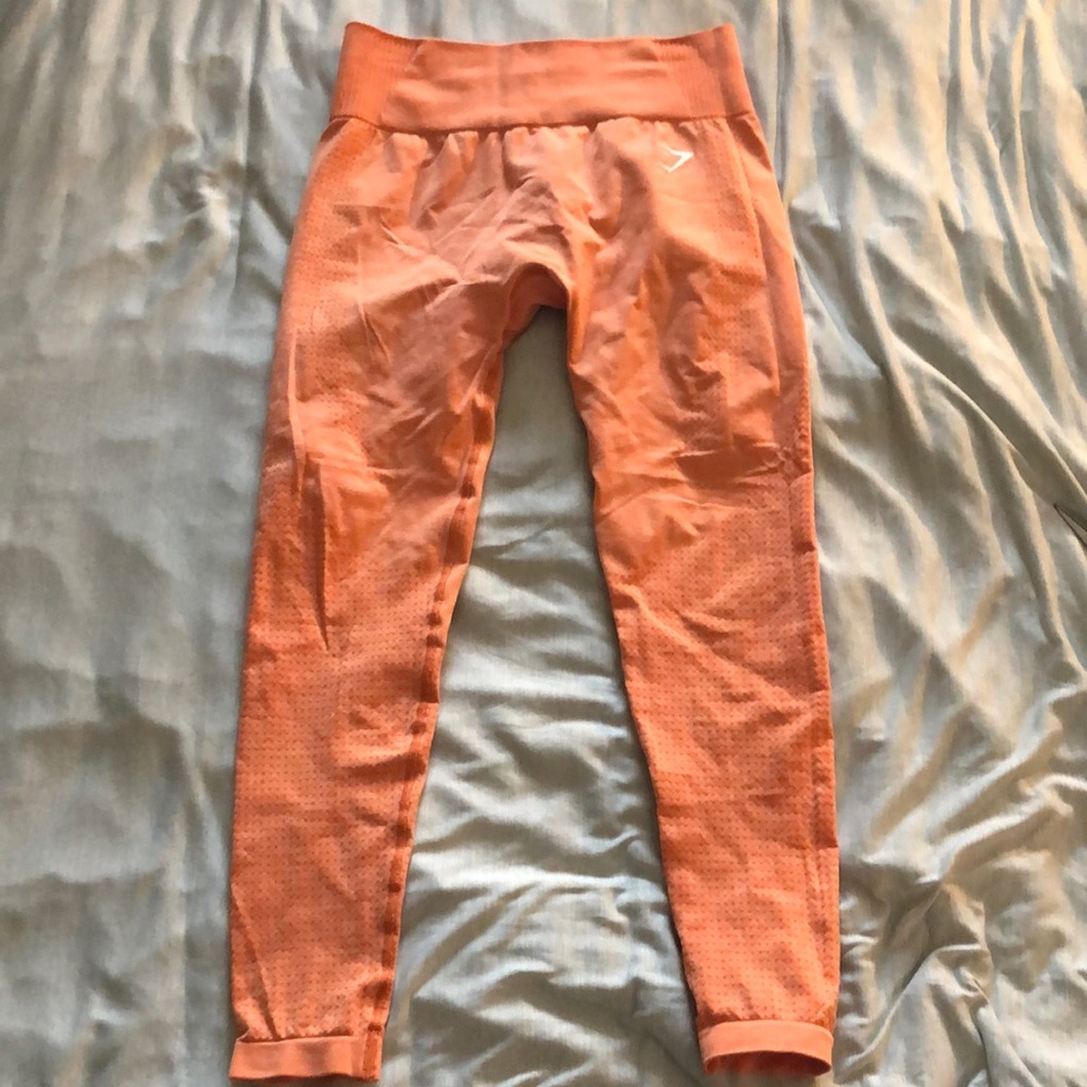Gymshark Orange Leggings Vibrant and Comfortable